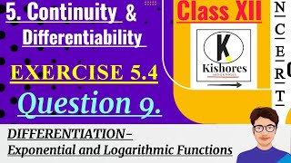 Q9 Exercise 54 Class 12 Maths  differentiation [upl. by Gaylord]