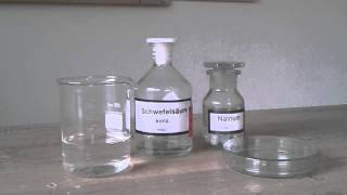 Chemie Experiment 49  Natrium und Schwefelsäure [upl. by Scrope]