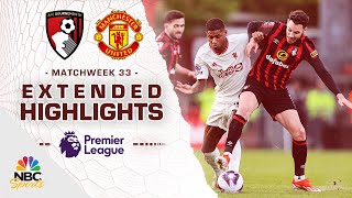 Bournemouth v Manchester United  PREMIER LEAGUE HIGHLIGHTS  4132024  NBC Sports [upl. by Rubia]