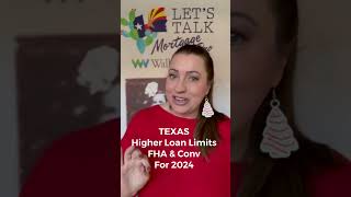 New Loan limits for 2024 for Texas Mortgages texas buyinTexas [upl. by Skoorb]