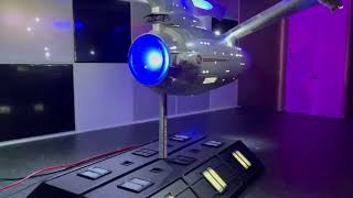 Star Trek 1350 Refit Model Kit built and lit with PSU [upl. by Hickie]