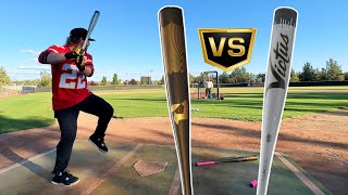 2024 Victus Vandal LEV3 vs DeMarini Voodoo One  BBCOR Baseball Bat Review [upl. by Haleehs]