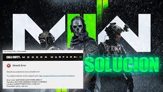 ✅Directx Error 💀 Modern Warfare II  Warzone 20  Solución💻 [upl. by Broida]