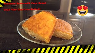 Buttermilk Cornbread Recipe Cast Iron Skillet How to Make Mesomakingit [upl. by Lurline626]