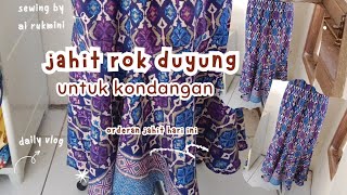 JAHIT ROK MERMAID UNTUK KONDANGAN sewing belajarjahit jahitonline rokmermaid rokduyung shorts [upl. by Trixy]