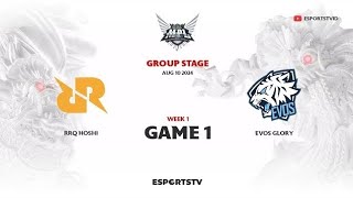 RRQ Hoshi vs EVOS Glory GAME 1 MPL ID S14  EVOS VS RRQ [upl. by Zischke]