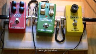 TC Electronic Corona Chorus vs MXR Micro Chorus with a Fender Blues Jr and Stratocaster [upl. by Airitak]