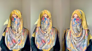 hijab with niqab  full coverage hijab and nikab hijab with dupatta [upl. by Sutsugua475]