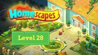 Homescapes Level 28  How to complete Level 28 on Homescape [upl. by Arabeila]