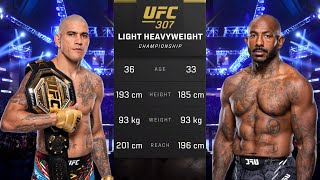 Alex Pereira vs Khalil Rountree Full Fight  UFC 307 Fight Night [upl. by Eadnus]