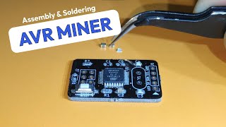 The AVR Miner Board  Mining Duino Coin  PCB Assembly amp Soldering [upl. by Bein]