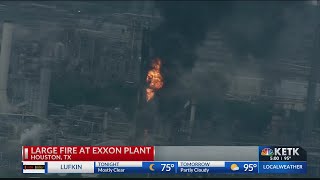 ExxonMobil plant explosion near Baytown injures more than 30 [upl. by Camp]