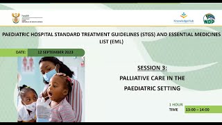 Paeds STG session 3 Palliative Care [upl. by Modern586]