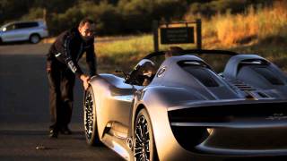 Porsche 918 Spyder Hybrid drives  first real video [upl. by Hctim]