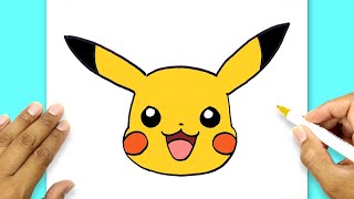 How To Draw Pokemon Pikachu Cute  Pikachu Drawing Step By Step [upl. by Niwhsa]