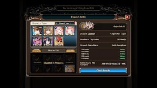 Kings Raid Galgoria Stage 5 100 Dispatch Ultra Low Budget KaselPansirone DPS Physical Team [upl. by Ikkaj]