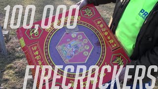 100000 CELEBRATION FIRERCRACKER ROLL  FIRECRACKERS FOREVER [upl. by Noissap505]