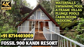 Wayanad 900 Kandi Forest Resort with Waterfalls  FOSSIL RESORT  Trekking and Off road Journey [upl. by Anitsej521]