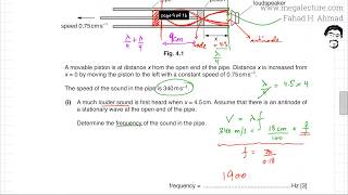 4  9702s18qp22  Stationary Waves Nodes Antinodes [upl. by Sanson503]