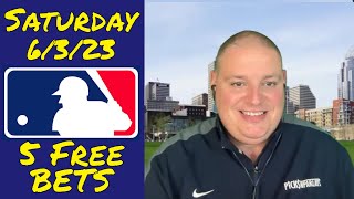 Saturday 5 Free MLB Betting Picks amp Predictions  6323 l Picks amp Parlays [upl. by Strickman561]