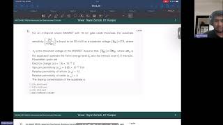 Week 10 MOSFETII  NPTEL NOC24 EE143  Semiconductor Devices and Circuits [upl. by Diao]