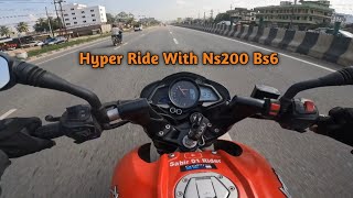 Crazy Ride Ns200 Bs6  Moto Vlogs bikelover Ns200Bs6 Ns200dragrace modified ns200 pulsar like [upl. by Siraf]