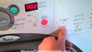 How to put your Whirlpool Duet washer into diagnostic mode [upl. by Drape]