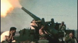 Korean War Home Movies 204th Field Artillery Bn Utah National Guard 195152 M40 155mm Long Tom [upl. by Capp]