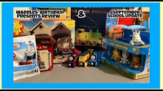 Waddles Birthday Presents Review amp SeptemberSchool Update [upl. by Ahterod]