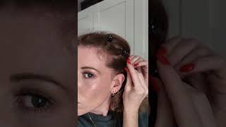 How to style grown out bangs  mini claw clip hair style [upl. by Jere605]