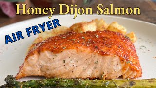 Air Fryer Honey Dijon Salmon  4K [upl. by Akehsal426]