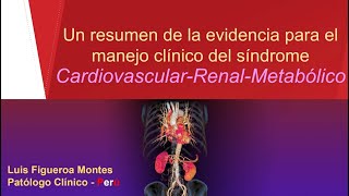 Sindrome Cardio Renal Metabólico Cardiovascularkidneymetabolic syndrome CKM Luis Figueroa [upl. by Siward285]