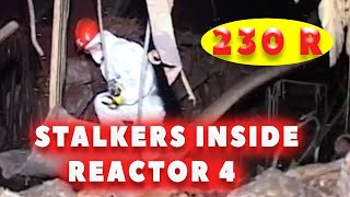 Stalkers inside Chernobyl Reactor 4 ► 230 Roentgen in Sarcophagus [upl. by Levesque]