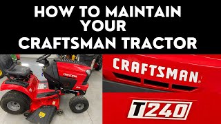 How to Service and Maintain Craftsman Lawn Tractor [upl. by Carolynne]