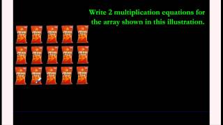 Multiplying Numbers Using Arrays [upl. by Hilliard]