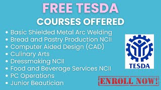 TESDA COURSES OFFERED [upl. by Ahcarb]