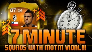 FIFA 15  7 MINUTE SQUADS  MOTM VIDAL Fifa 15 Hybrid Squad Builder Feat MOTM Vidal [upl. by Brock131]