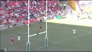 Quade Cooper in goal crosskick [upl. by Meenen875]