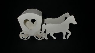 Kutsche aus Papier Carriage PaperART  Tutorial HDdeutsch [upl. by Dahsar]