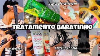 ROTINA DE FORTALECIMENTO CAPILAR PARA CABELOS FRACOS  NOVEX BROTO DE BAMBU🌿 Cortei o cabelo [upl. by Berta]