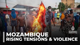 Mozambique police crackdown on demonstrators Opposition vow to continue protests [upl. by Lauren636]