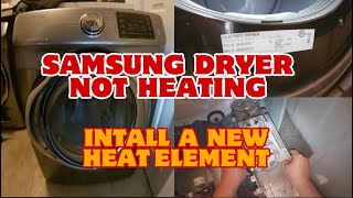 How to Fix Samsung Electric Dryer Not Heating  Everything Works No Heat  Model DV42H5200EPA3 [upl. by Ayotol]