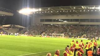 The moment Northern Ireland qualified for Euro 2016 Windsor park Belfast [upl. by Meraree]