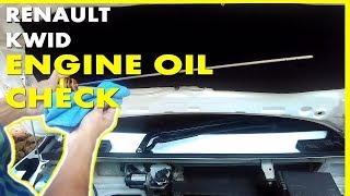 Renault Kwid Engine Oil Level Check  Must Do Before Long Drive [upl. by Anirhtak775]