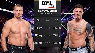 Sergei Pavlovich vs Tom Aspinall Full Fight  UFC 295 Fight Night [upl. by Aicekan]