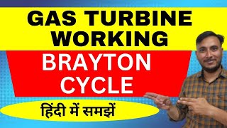 Gas Turbine Power Plant  Brayton Cycle In Hindi  Gear Institute [upl. by Annail]