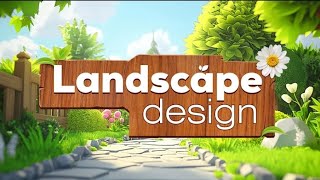 Landscape DesignMy Joy Garden Gameplay  New Gardening Puzzle Game  Mobile Game [upl. by Ardehs]