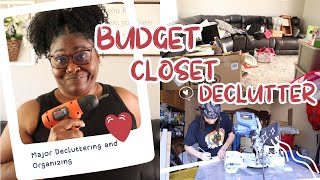 Major Closet Declutter and Organizing Closet OrganizingDIY Closet Organizing [upl. by Lawrence]