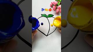 Color mixed painting 🍑 coloring painting shortvideo shorts [upl. by Jasper]