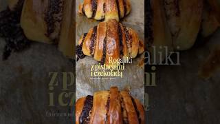 Proste rogaliki z czekoladą i pistacjami 🥐 przepis orchideli shorts pistacje [upl. by Adnuhsal]